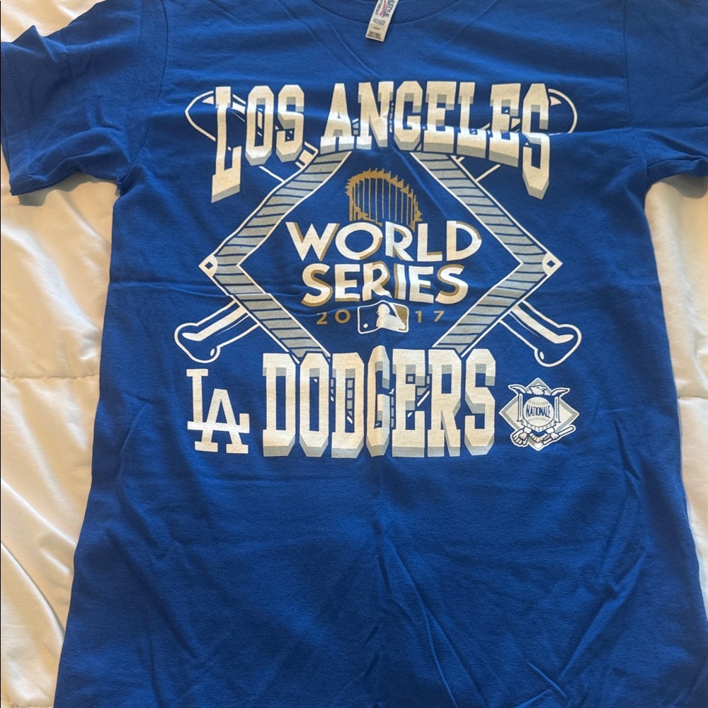 Los Angeles Dodgers Kids World Series Graphic Tee - Royal Blue
